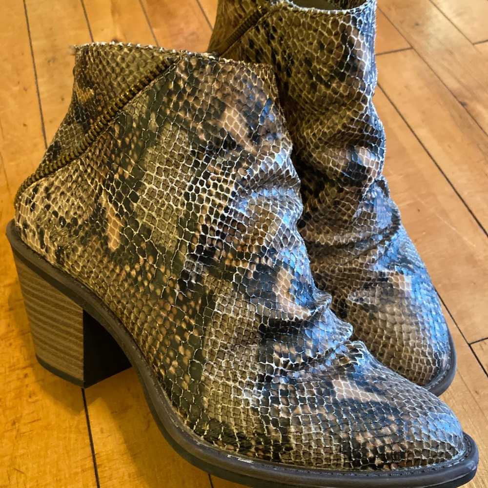 Blowfish snakeskin boots